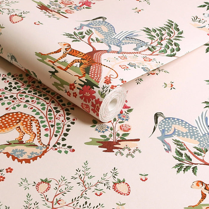 Cath Kidston Wallpaper - Painted Kingdom - Pink