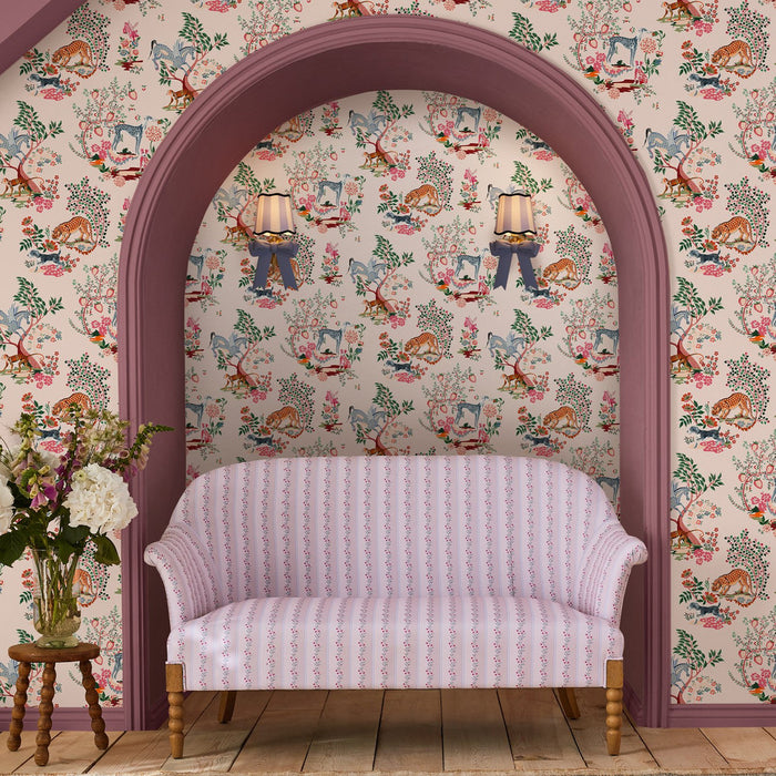 Cath Kidston Wallpaper - Painted Kingdom - Natural