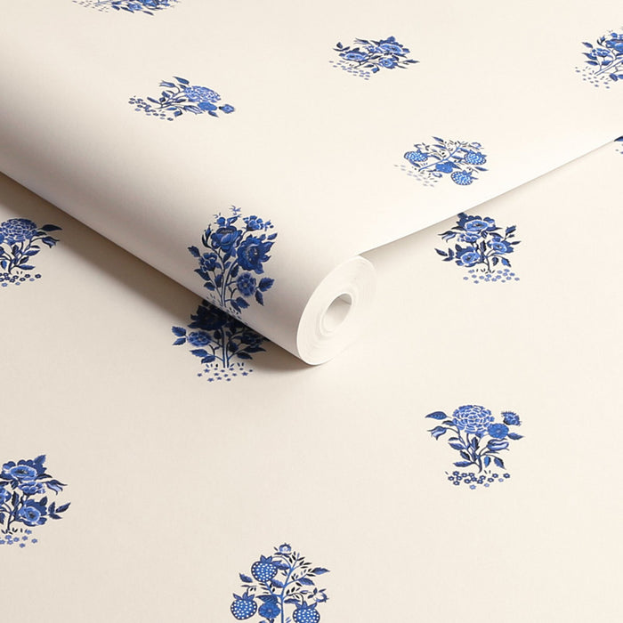 Cath Kidston Wallpaper - Kingdom Posey - Blue