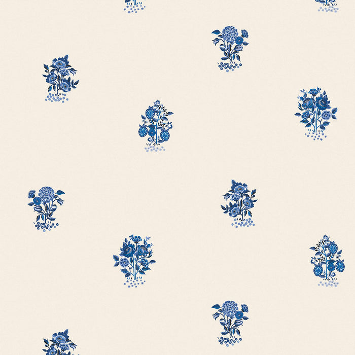 Cath Kidston Wallpaper - Kingdom Posey - Blue