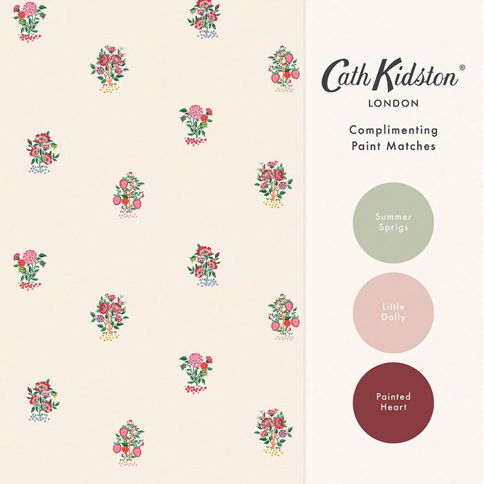 Cath Kidston Wallpaper - Kingdom Posey - Rose