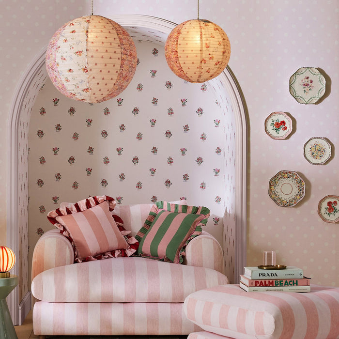 Cath Kidston Wallpaper - Kingdom Posey - Rose