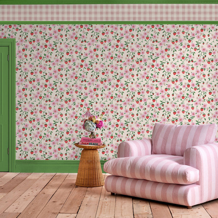 Cath Kidston Wallpaper - Strawberry Spring - Multi