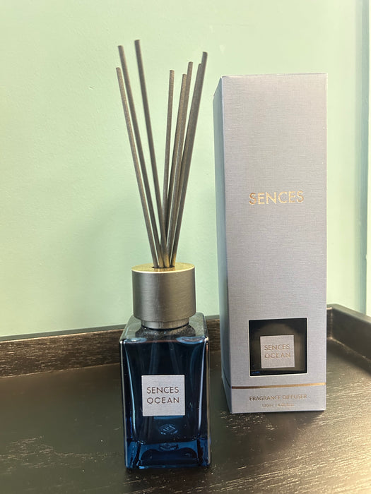 Sences Mini Ocean Reed Diffuser - 120ml - Fresh Seaside Fragrance