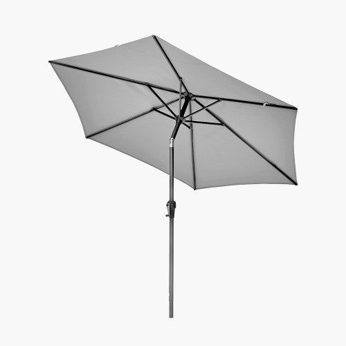 Riva Garden Parasol, 2.5m, Luna Grey, Round