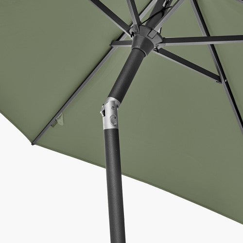 Riva Garden Parasol, 2.5m, Round, Olive