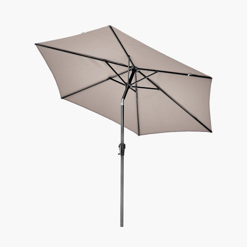 Riva Garden Parasol, 2.5m, Round, Taupe