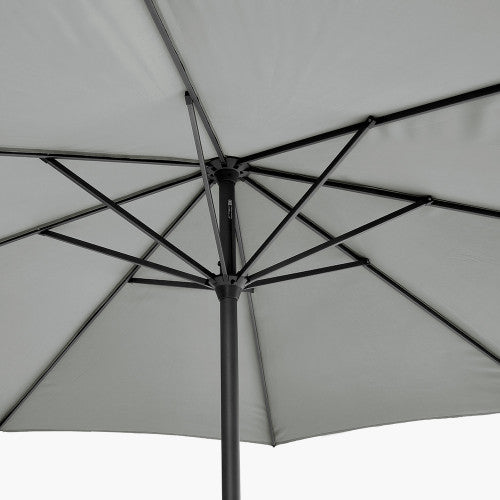 Riva Garden Parasol, 3.5m Round, Luna Grey