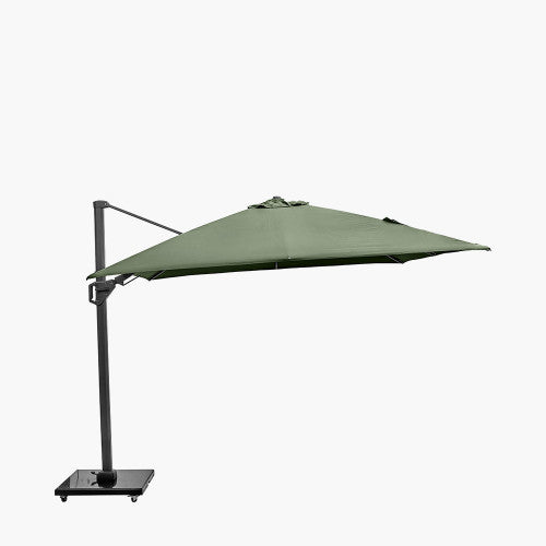 Challenger T2 Garden Parasol, 3m x 3m, Olive , Free Arm