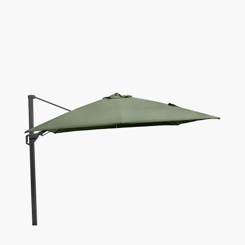 Challenger T2 Garden Parasol, 3m x 3m, Olive , Free Arm