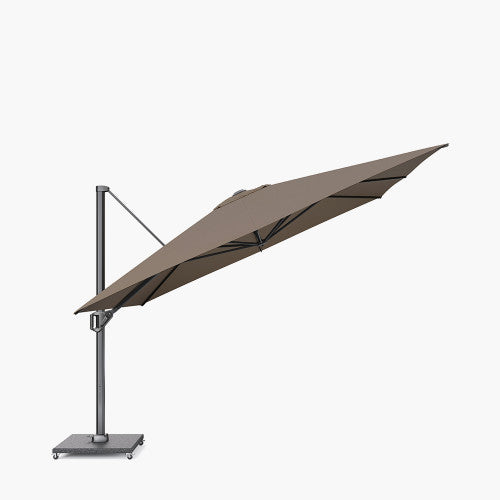 Challenger Telescopic Garden Parasol, T1,  3.5m x 3.5m, Havana