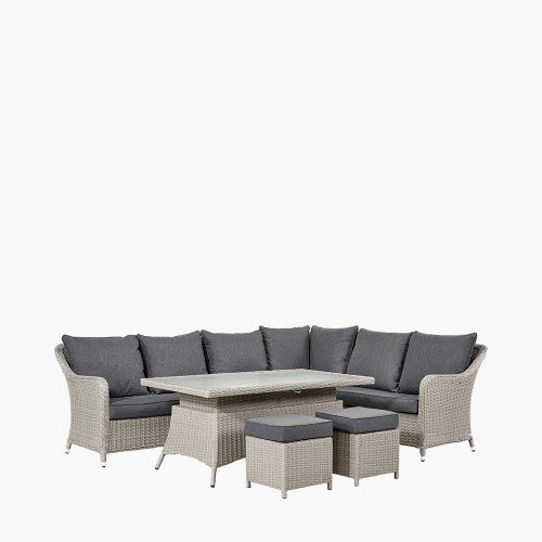 Stone Grey Antigua Corner Set with Ceramic Top