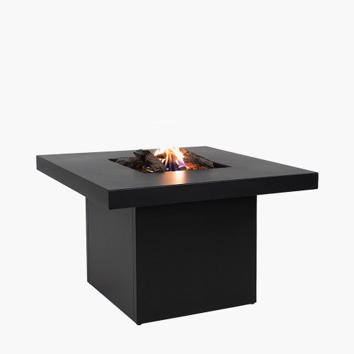 Black Metal Fire Pit Table, Outdoor, Cosi