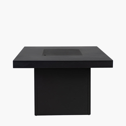 Black Metal Fire Pit Table, Outdoor, Cosi