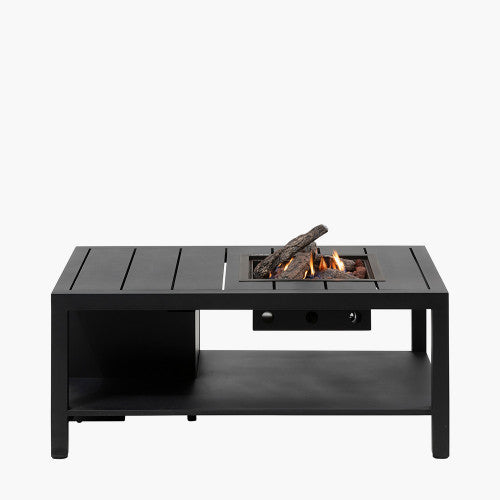 Derby Fire Pit Table, Black Metal, Cosiflow 120