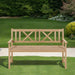 Hartley Outdoor Wooden Bench, Light Teak, 3 Seater