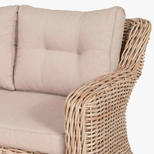 Cheshire Garden Furniture Natural Corner Set, Natural Rattan