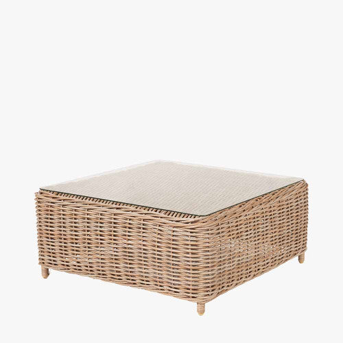 Hampshire Natural Rattan Garden Furniture Natural Corner Set