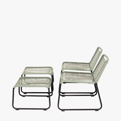 Fairfield Garden Furniture Hocker Set, Wasabi, 4 Piece