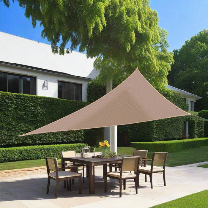 4m 90 Degree Triangle Sun Shade Sail, Sand