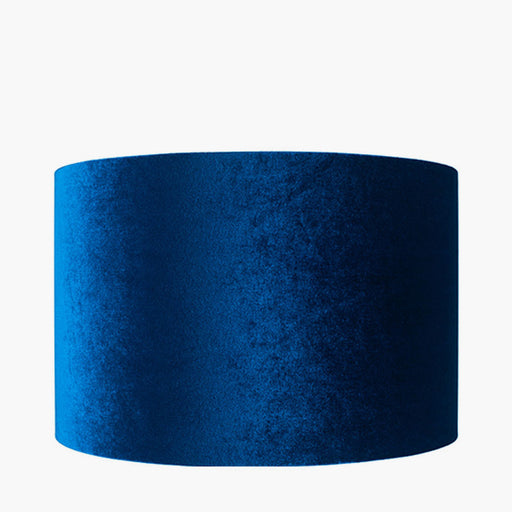 Lisa Sapphire Velvet Cylinder Shade- 30cm