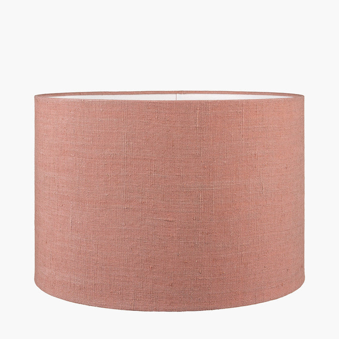 Aurélie Apricot Linen Cylinder Shade