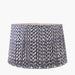 Kristina Blue Chevron Mushroom Pleat Shade- 35cm