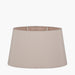 Emilia Taupe Oval Ellipse Polysilk Tapered Shade- 45cm