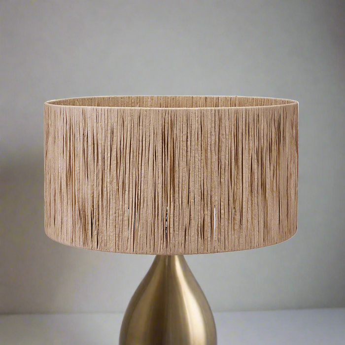 Natural Raffia Cylinder Shade - 35cm