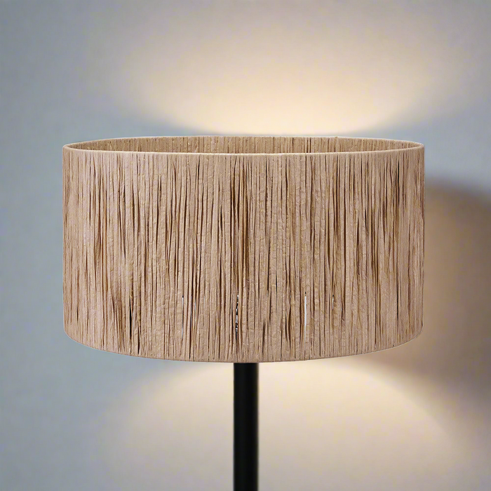 Natural Raffia Cylinder Shade - 45cm ( Due Back In 29/11/24 )