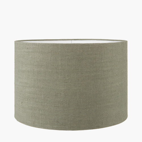 Helena Pistachio Green Linen Cylinder Shade