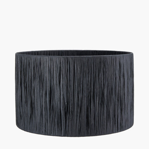 Lovisa Black Raffia Cylinder Shade- 30cm