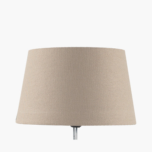 Elvira Taupe Handloom Tapered Cylinder Shade- 45cm