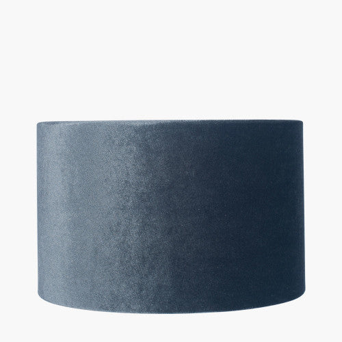 Sofie Slate Velvet Cylinder Shade