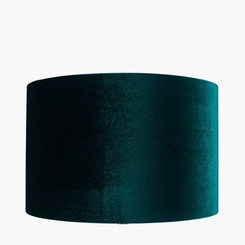 Mia Forest Green Velvet Cylinder Shade