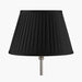 Agnes Black Poly Cotton Knife Pleat Shade- 30cm