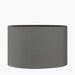 Elina Steel Grey Oval Poly Cotton Shade