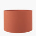 Romane Cinnamon Self Lined Linen Drum Shade 