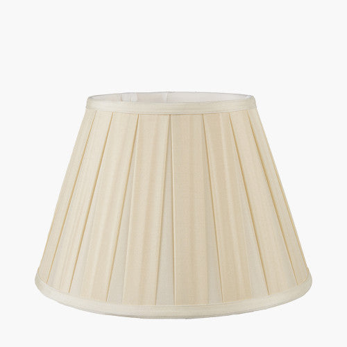 Ragnhild Almond Silk Box Pleat Shade- 35cm