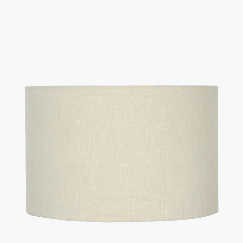 Vendela Cream Self Lined Linen Drum Shade-