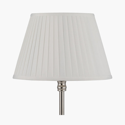 Édith Ivory Poly Cotton Knife Pleat Shade