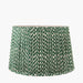 Birgit Forest Green Chevron Mushroom Pleat Shade