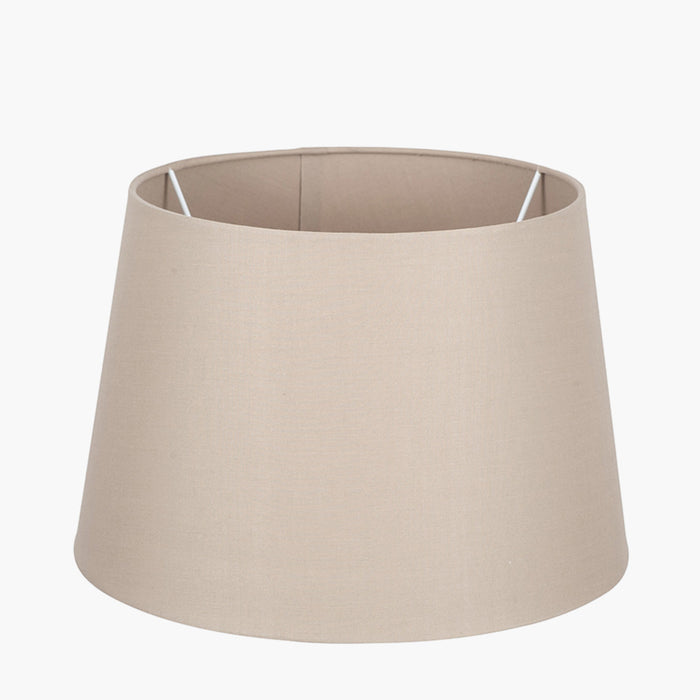 Eira Taupe Tapered Poly Cotton Shade- 35cm