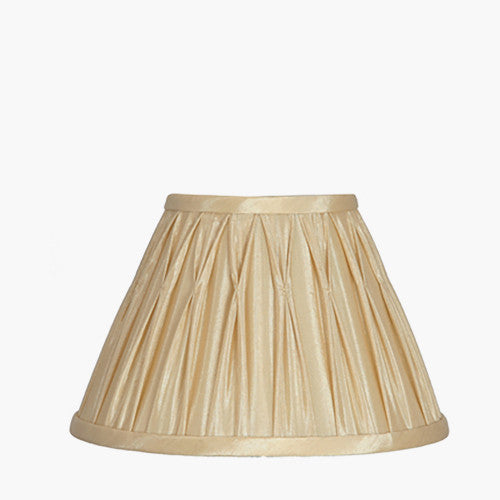 Gunhild Gold Polysilk Pinch Pleat Shade-