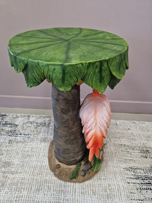 Flamingo Side Table, Resin, Round Top