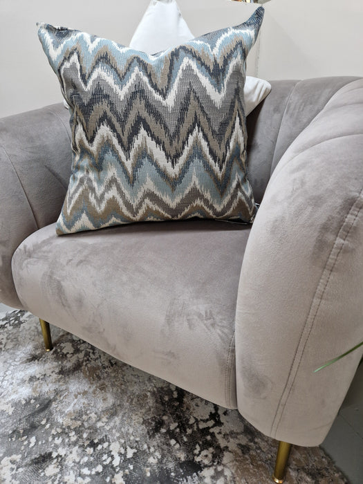 Malini Theo Jacquard Zig-Zag Cushion – 45x45cm