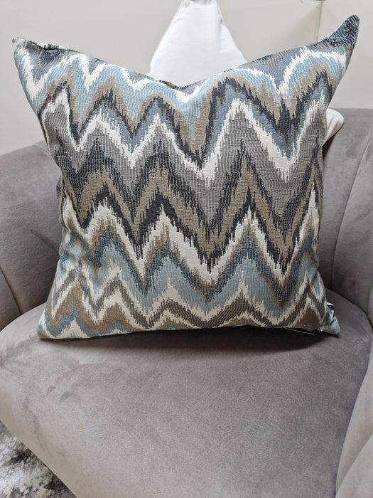 Malini Theo Jacquard Zig-Zag Cushion – 45x45cm