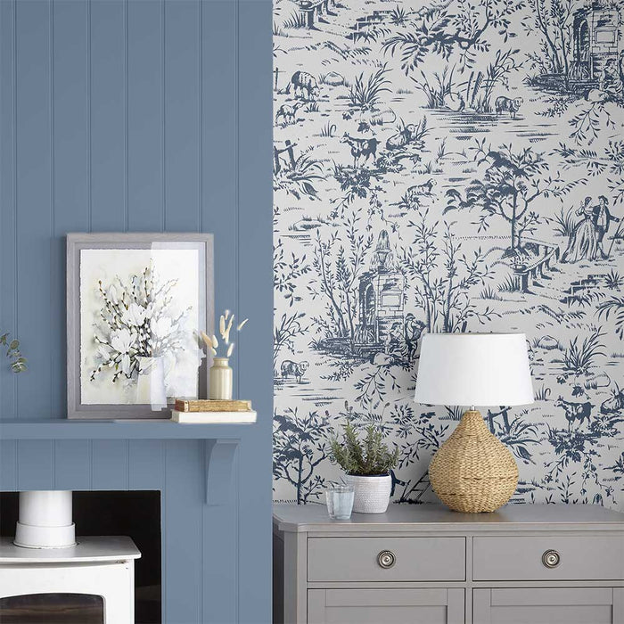 Laura Ashley Wallpaper - Toile de Jouy