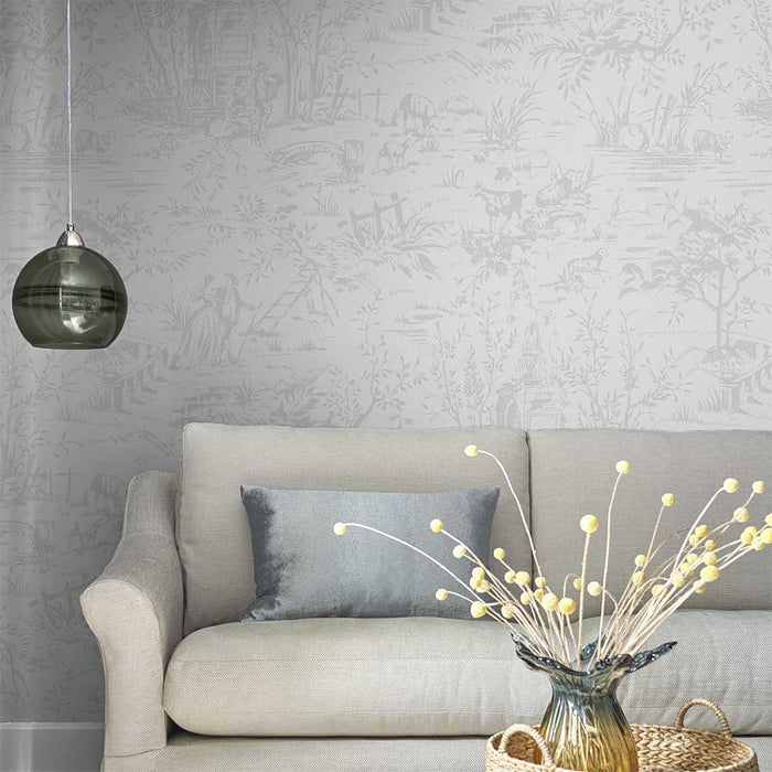 Laura Ashley Wallpaper - Toile de Jouy