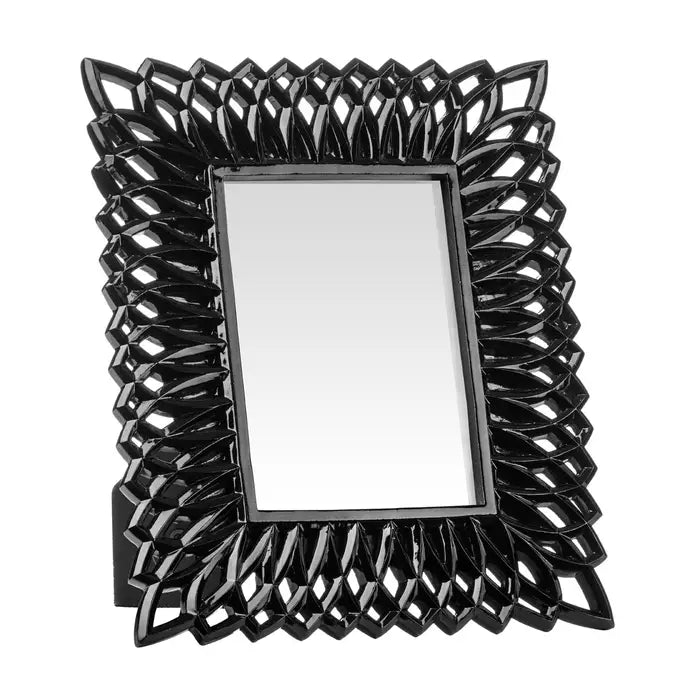 Swirl Black High Gloss 5 x 7 Photo Frame